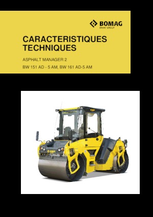 Tandemtrilwalsen Bomag BW 161 AD-5 AM