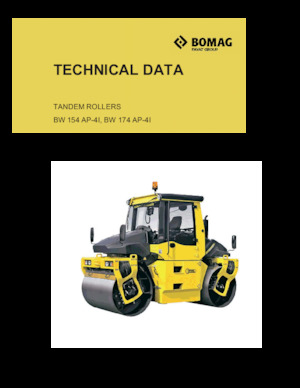 Tandemtrilwalsen Bomag BW 154 AP-4I