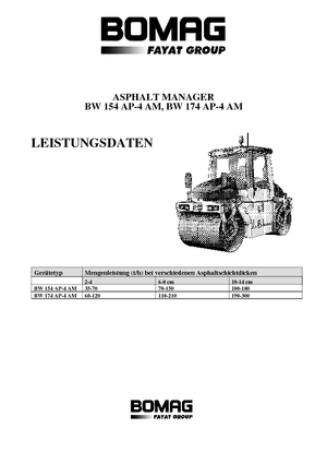 Tandemtrilwalsen Bomag BW 154 AP-4 AM