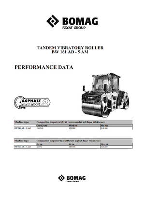 Tandemtrilwalsen Bomag BW 161 AD-5 AM