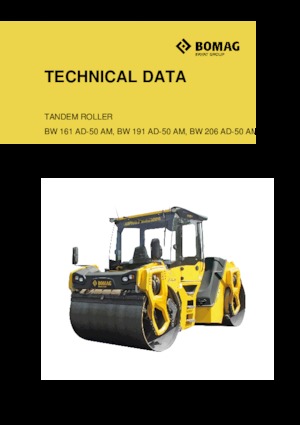 Tandemtrilwalsen Bomag BW 161 AD-50 AM