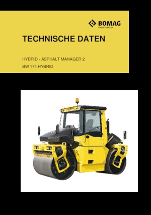 Tandemtrilwalsen Bomag BW 174 AP 4 AM Hybrid