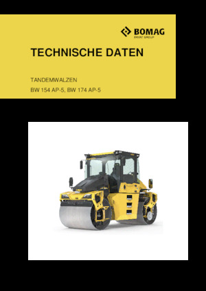 Tandemtrilwalsen Bomag BW 154 AP-5