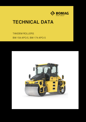 Tandemtrilwalsen Bomag BW 154 APO-5