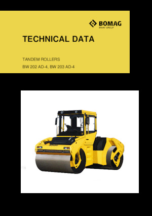 Tandemtrilwalsen Bomag BW 203 SL-4