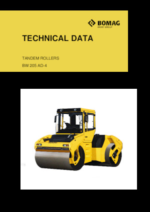 Tandemtrilwalsen Bomag BW 205 AD-4