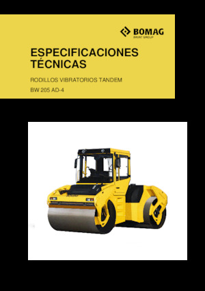 Tandemtrilwalsen Bomag BW 205 AD-4