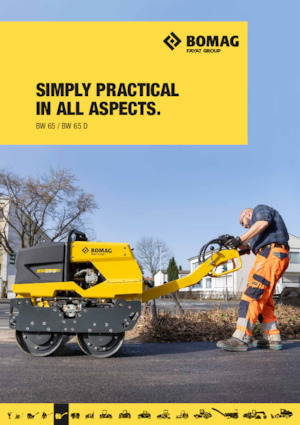 Tandemtrilwalsen Bomag BW 65