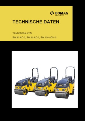 Tandemtrilwalsen Bomag BW 100 ADM-5