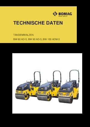 Tandemtrilwalsen Bomag BW 90 AD-5