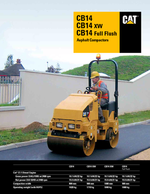 Tandemtrilwalsen Caterpillar CB14