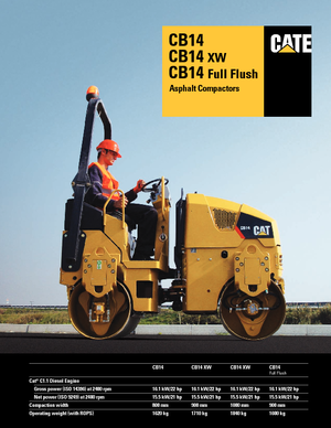 Tandemtrilwalsen Caterpillar CB14