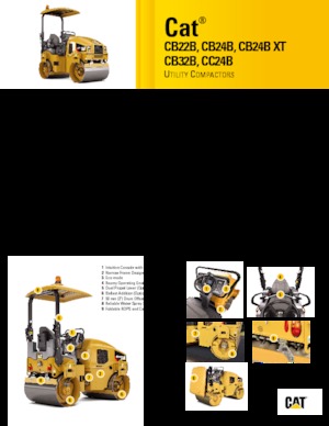 Tandemtrilwalsen Caterpillar CB24B