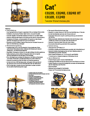 Tandemtrilwalsen Caterpillar CB24B