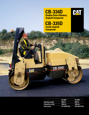 Tandemtrilwalsen Caterpillar CB 334 D