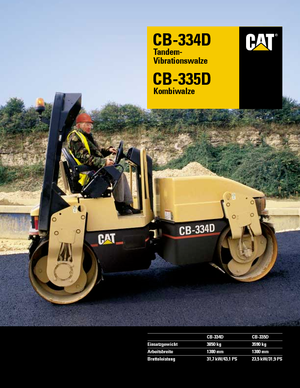 Tandemtrilwalsen Caterpillar CB 334 D