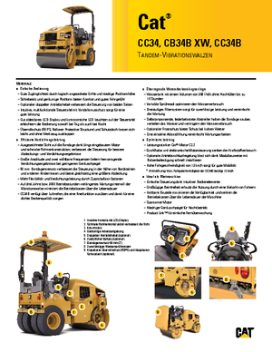 Tandemtrilwalsen Caterpillar CB34B
