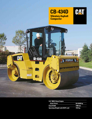 Tandemtrilwalsen Caterpillar CB434D
