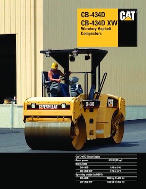 Tandemtrilwalsen Caterpillar CB-434D XW
