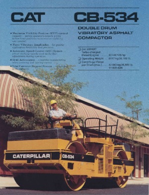 Tandemtrilwalsen Caterpillar CB-534