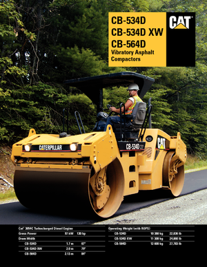 Tandemtrilwalsen Caterpillar CB534D XW