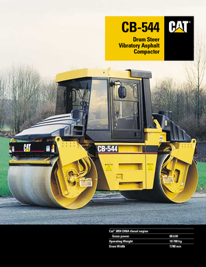 Tandemtrilwalsen Caterpillar CB 544