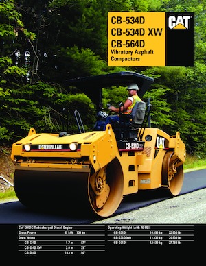 Tandemtrilwalsen Caterpillar CB-564D