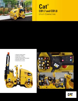 Tandemtrilwalsen Caterpillar CB1.7