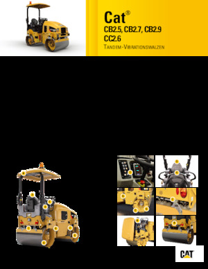 Tandemtrilwalsen Caterpillar CB2.5