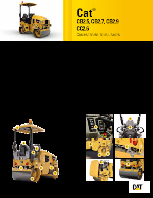 Tandemtrilwalsen Caterpillar CB2.5