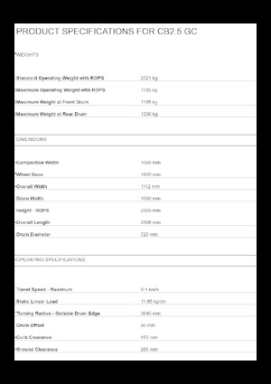 Tandemtrilwalsen Caterpillar CB2.5 GC