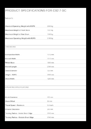 Tandemtrilwalsen Caterpillar CB2.7 GC