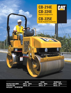Tandemtrilwalsen Caterpillar CB224E