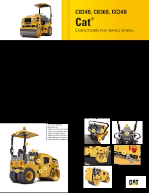Tandemtrilwalsen Caterpillar CB36B
