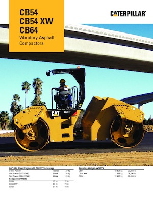 Tandemtrilwalsen Caterpillar CB54