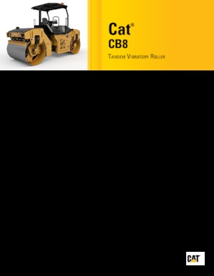 Tandemtrilwalsen Caterpillar CB8