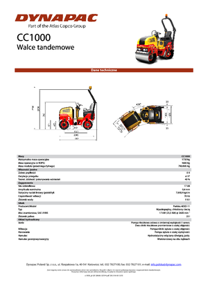 Tandemtrilwalsen Dynapac CC 1000