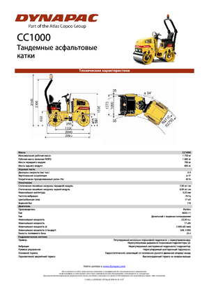 Tandemtrilwalsen Dynapac CC 1000