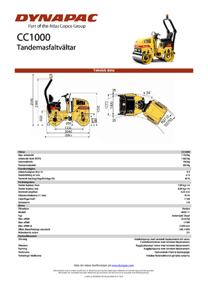 Tandemtrilwalsen Dynapac CC 1000