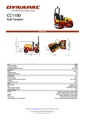 Tandemtrilwalsen Dynapac CC 1100