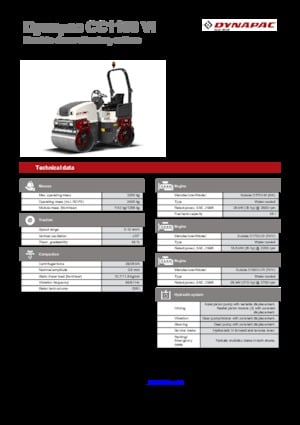 Tandemtrilwalsen Dynapac CC 1100 VI