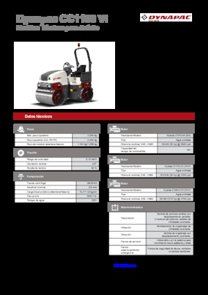 Tandemtrilwalsen Dynapac CC 1100 VI