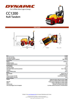 Tandemtrilwalsen Dynapac CC 1200
