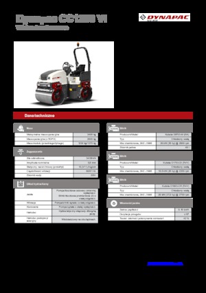 Tandemtrilwalsen Dynapac CC 1200 VI 