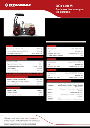Tandemtrilwalsen Dynapac CC 1400 VI