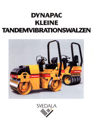 Tandemtrilwalsen Dynapac CC 142