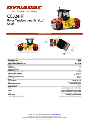 Tandemtrilwalsen Dynapac CC 324 HF