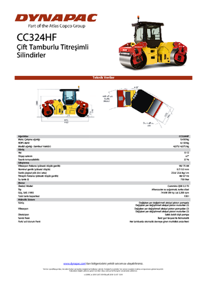Tandemtrilwalsen Dynapac CC 324 HF