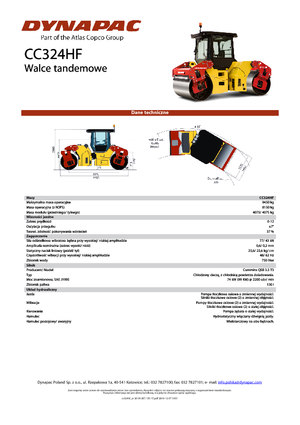Tandemtrilwalsen Dynapac CC 324 HF
