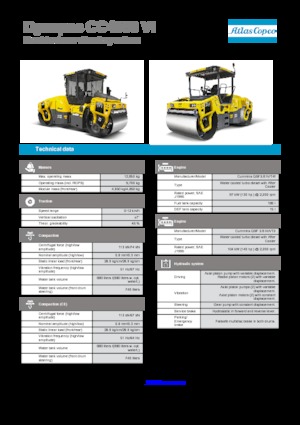 Tandemtrilwalsen Dynapac CC 4000 VI